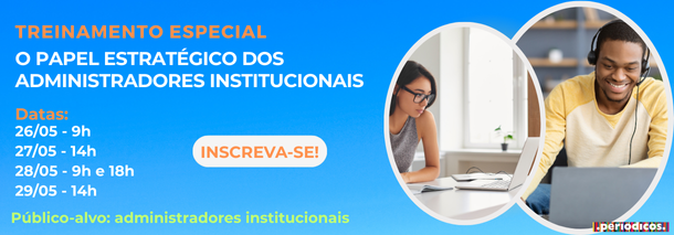 Treinamento especial administradores institucionais - maio 2025